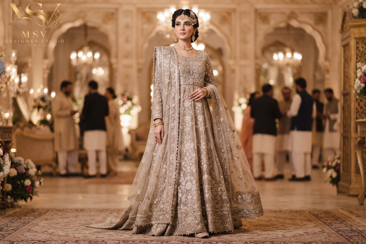 Pakistani formal dresses for weddings and events